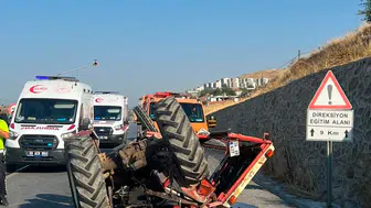 Aydın'da traktör ve tır çarpıştı: 1 ölü, 2 yaralı