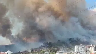 Kazdağları eteklerinde alev alarmlı: Şiddetli poyraz yangını yerleşim yerlerine taşıdı!