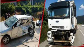 Bolu’da trafik kazası: Otomobilde bulunan 3 kişi yaralandı