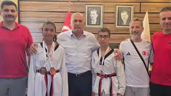 Tekirdağlı tekvandoculardan Türkiye şampiyonasında çifte başarı geldi