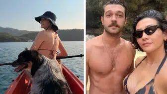 Aybüke Pusat ve Furkan Andıç’tan romantik tatil pozları
