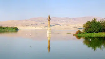 Malatya'da su seviyesi rekor kırdı: 'yalnız minare' sulara gömüldü!