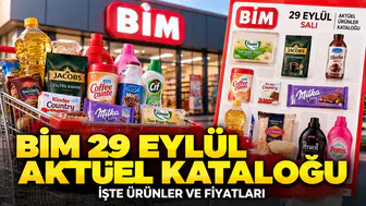 BİM 29 Eylül 2026 aktüel kataloğu: Ürünler ve fiyatlar