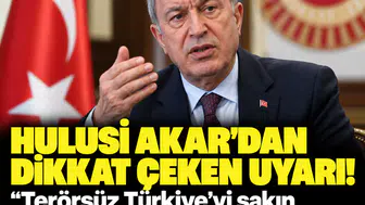 Hulusi Akar’dan ‘Terörsüz Türkiye’ mesajı: 'Siyasi malzeme yapmayın'