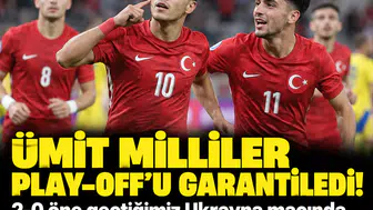 Ümit Millî Takım 2-0 öne geçti, galibiyeti kaçırdı! Ukrayna ile 2-2 berabere kaldı