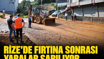 Rize’de fırtına sonrası yaralar sarılıyor: 351 kişilik dev ekip sahada