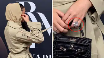 Georgina Rodríguez'in el çantası büyüklüğündeki pırlanta yüzüğüne gelen tepkiler