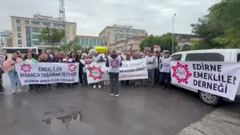TÜİK önünde bir araya gelen emeklilerden çağrı