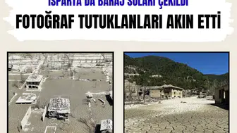 Isparta'da baraj suları çekildi batık Darıbükü köyü gün yüzüne çıktı