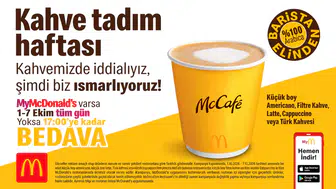 Dünya Kahve Günü'ne özel kampanya: McDonald's'ta 1-7 Ekim arası kahveler ücretsiz
