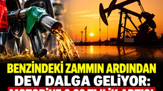 Benzindeki zammın ardından dev dalga geliyor: Motorine 6,62 TL'lik tarihi artış!