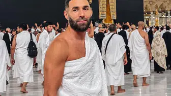 Benzema’dan Kabe’de duygusal anlar: İhramlı fotoğrafına beğeni Yağdı!