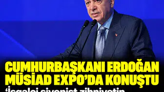 Cumhurbaşkanı Erdoğan MÜSİAD EXPO'da konuştu: 'İşgalci siyonist zihniyetin maskesini indirmekte kararlıyız!'