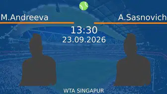 M. Andreeva - A. Sasnovich maçı saat kaçta, hangi kanalda, nerede oynanacak? WTA Singapur yayın bilgileri