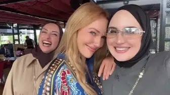 Çırağan Sarayı'nda Meryem Uzerli ile karşılaşan gençlerin videosu gündem oldu