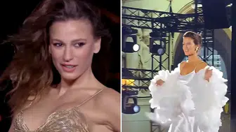 Serenay Sarıkaya ve Pınar Deniz'in Paris podyum yürüyüşü karşılaştırması