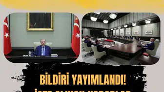 MGK toplantısı sonrası 8 maddelik bildiri yayımlandı