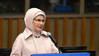 Emine Erdoğan, BM'de çocuklar için güvenli dijital sistemlerin inşasına ilişkin programda konuştu