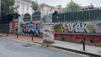 İstanbul Şişli'de okul duvarlarında sanal kumar reklamı skandalı!