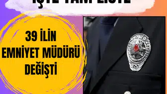 Resmi Gazete'de yayımlandı: 39 ilin emniyet müdürü değişti