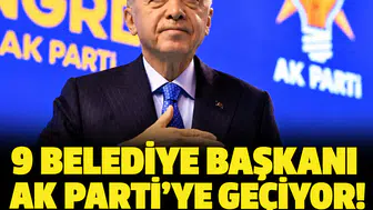 9 belediye başkanı AK Parti'ye geçiyor! Rozetleri Cumhurbaşkanı Erdoğan takacak