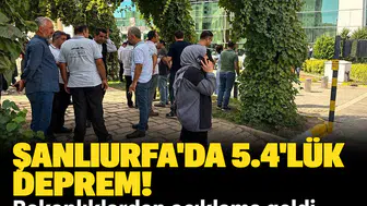 Şanlıurfa'da 5.4'lük deprem! Bakanlıklardan açıklama geldi, ekipler harekete geçti