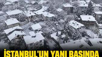 İstanbul'un yanı başında erken kış sürprizi: Köroğlu Dağları'na ilk kar düştü