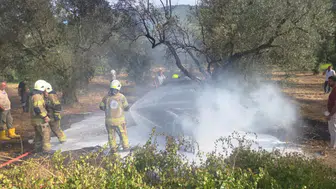 Bursa'da otomobil zeytinliğe uçtu: 73 yaşındaki yolcu öldü