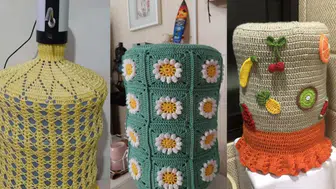 Tığ işi damacana kılıfı nasıl örülür? Hangi ip kullanılır, ölçü nasıl alınır, kaç numara tığ seçilmeli, kolay desenler hangileridir?