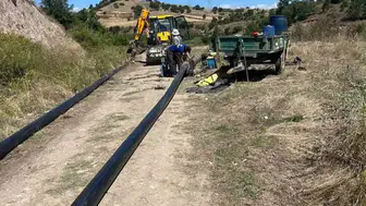Taşova Uluköy'de 14 kilometrelik içme suyu hattı yenilendi