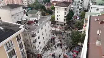 Maltepe'de çöken binada arama kurtarma çalışmaları sürüyor