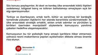 Dezenformasyonla Mücadele Merkezi'nden Türkiye-Azerbaycan İlişkilerine Destek Açıklaması