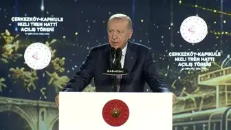 Cumhurbaşkanı Erdoğan Tekirdağ ve Edirne'yi hızlı tren ağına dahil etti