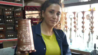 Gaziantep'te hobi olarak başladığı bakırcılıkta usta oldu