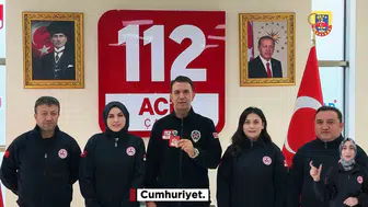 Erzurum 112 Acil Çağrı Merkezi'nden 29 Ekim Cumhuriyet Bayramı'na özel klip