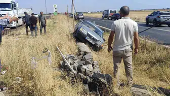 Diyarbakır'da trafik kazası sonucunda 1 kişi yaralandı