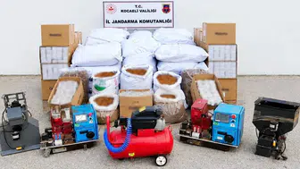 Kocaeli’de 2 milyon 450 bin liralık tütün ve makaron ele geçirildi