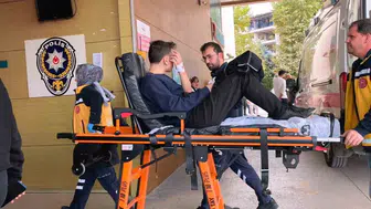 Motosikletini tamir ederken parmağı koptu