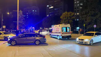 Eskişehir'de iki otomobil çarpıştı, bir araç yan yattı