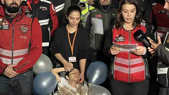 Küçükçekmece'de motosiklet grupları, Ali Yiğit için toplandı