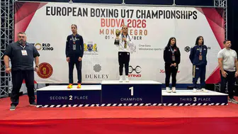 Sudem Temuçin, Karadağ'da boks şampiyonasında bronz madalya kazandı