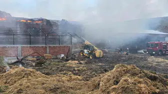 Samsun Vezirköprü'deki kaynak çalışması yangına neden oldu