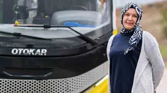 Kadın otobüs şoförünün hayat kurtaran müdahalesi kamerada
