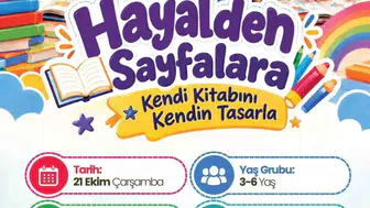 Merkez Kütüphane’de çocukların hayallerini kitaplara dönüştüren etkinlik