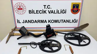 Bilecik’te define arayan 2 kişi suçüstü yakalandı