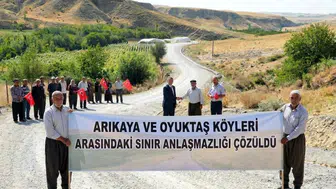 Arıkaya ve Oyuktaş köyleri arasındaki sınır anlaşmazlığı çözüldü