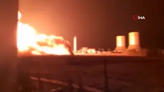 Suriye’de doğal gaz boru hattında patlama ile yangın çıktı