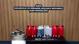 Sinop’ta sahte alkol operasyonunda 1 kişi gözaltına alındı