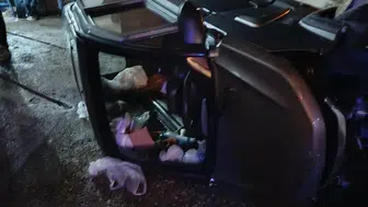 Ankara'nın Çubuk ilçesinde mini araç devrildi: 1 yaralı
