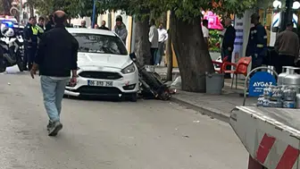 Ankara'da otomobil motosiklete çarptı: 1 ağır yaralı